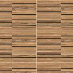 Carrelage effet Bois 3D Chêne Ambre 44x28,5x0,95 cm Mat Tarina - Mur intérieur (vendu par carton de 0,502 m²) - RO'MA CARRELAGE