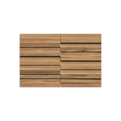 Carrelage effet Bois 3D Chêne Ambre 44x28,5x0,95 cm Mat Tarina - Mur intérieur (vendu par carton de 0,502 m²) - RO'MA CARRELAGE