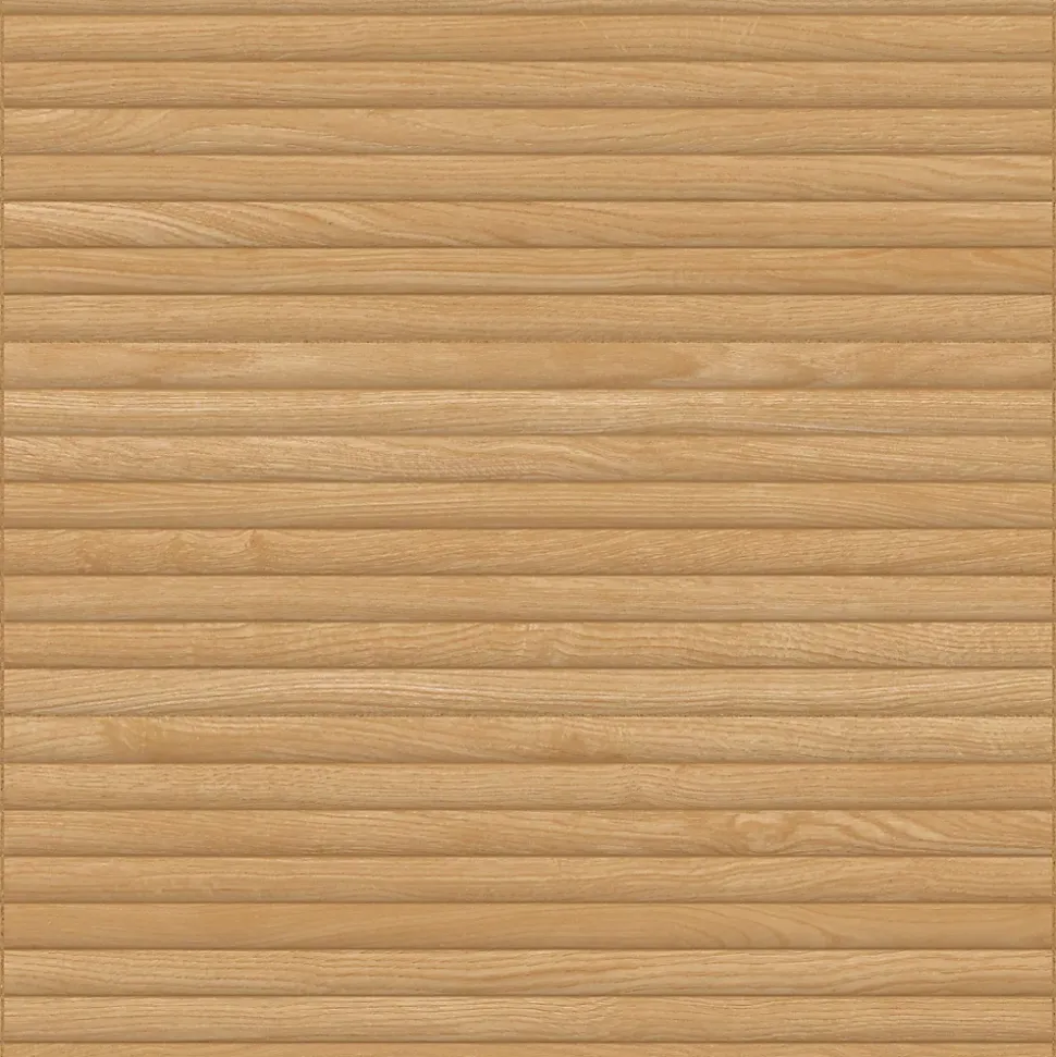 Carrelage effet Bois 3D Chêne Miel Curve 100x33,3x0,98 cm Valoren - Mur intérieur - RO'MA CARRELAGE