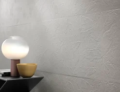 Carrelage effet Béton 3D Blanc Crème Art 120x50x0,85 cm Mat Talvoro - Mur intérieur (vendu par carton de 1,8 m²) - RO'MA CARRELAGE