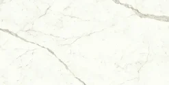 Carrelage effet Marbre Blanc Calacatta Prima 240x120x0,9 cm Brillant Faventa - Mur intérieur (vendu par carton de 2,88 m²) - RO'MA