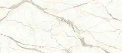 Carrelage effet Marbre Blanc Calacatta Prima Bookmatch A 278x120x0,6 cm Brillant Faventa - Mur intérieur (vendu par carton de 3,33