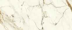 Carrelage effet Marbre Blanc Calacatta Supreme 278x120x0,6 cm Brillant Faventa - Mur intérieur (vendu par carton de 3,336 m²) - RO