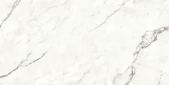 Carrelage effet Marbre Blanc Calacatta Majestic 240x120x0,9 cm Brillant Faventa - Mur intérieur (vendu par carton de 2,88 m²) - RO