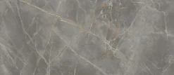 Carrelage effet Marbre Gris Titan 278x120x0,6 cm Silk Montira - Mur intérieur (vendu par carton de 3,336 m²) - RO'MA CARRELAGE