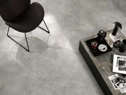 Carrelage effet Marbre Gris Mist 278x120x0,6 cm Brillant Montira - Mur intérieur (vendu par carton de 3,336 m²) - RO'MA CARRELAGE