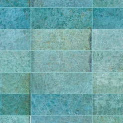 Carrelage effet Zellige Bleu Clair 20x6,5x0,85 cm Caldero - Mur intérieur - RO'MA CARRELAGE