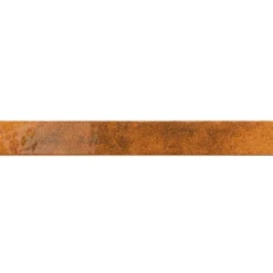 Carrelage faïence mur orange rouille rectangulaire 5x40 cm BALI GINGER