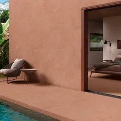 Carrelage grès cérame effet argile TERRA 120x60 cm Gobi - Naturel - boîte de 1.44 m2