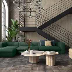 Carrelage imitant le metal 20X20 Decor Lisse Facon Ad Gris 11mm - vendu par boite de 1 m2 soit 25 carreaux -