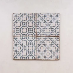 Carrelage Imitation Carreaux de Ciment GRAFTON 20x20 Capel Blue - Les Carreaux de Jean