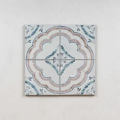 Carrelage Imitation Carreaux de Ciment Ada FIORENTINA 15x15 - Les Carreaux de Jean