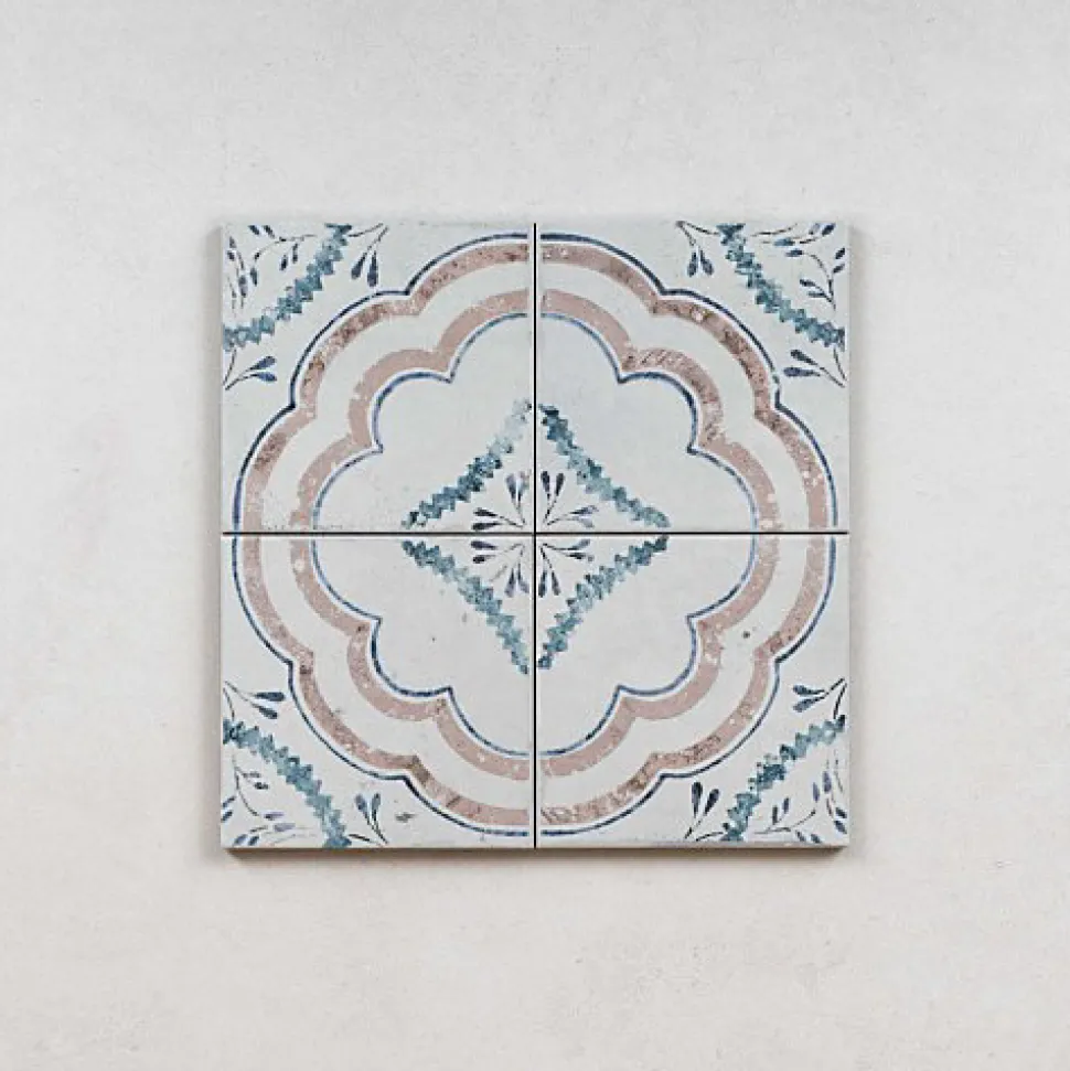 Carrelage Imitation Carreaux de Ciment Ada FIORENTINA 15x15 - Les Carreaux de Jean