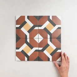 Carrelage Imitation Carreaux de Ciment 15x15 Morgan - Les Carreaux de Jean