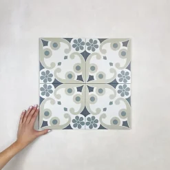 Carrelage Imitation Carreaux de Ciment LA MADELEINE 20x20 Jenette - Les Carreaux de Jean