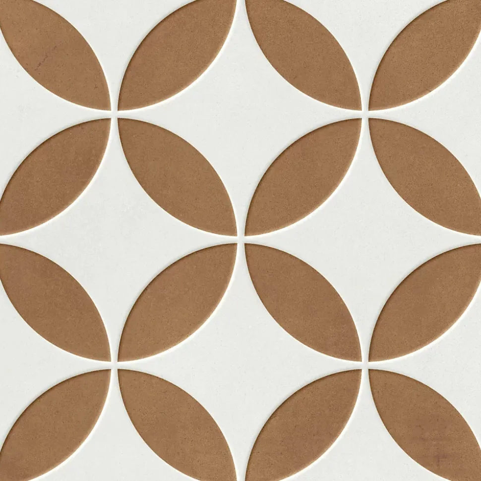 Carrelage Imitation Carreaux De Ciment 22,3x22,3 MAYARI Clay Petals - Les Carreaux de Jean