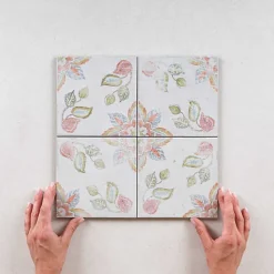 Carrelage Imitation Carreaux de Ciment Daphne FIORENTINA 15x15 - Les Carreaux de Jean