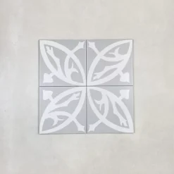 Carrelage Imitation Carreaux de Ciment LA MADELEINE 20x20 Zelie Gris - Les Carreaux de Jean