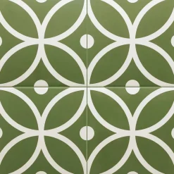 Carrelage Imitation Carreaux De Ciment 20x20 RIVOLI Bergen Verde - Les Carreaux de Jean