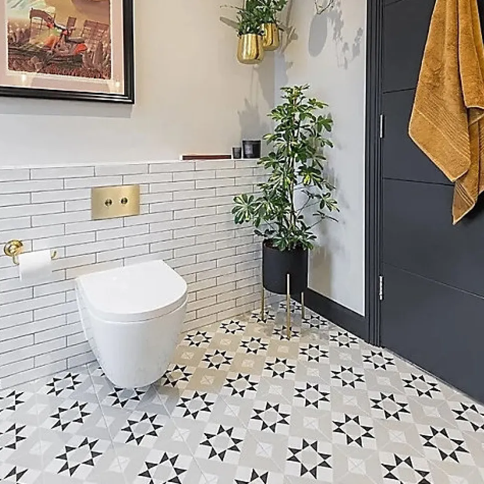Carrelage Imitation Carreaux de Ciment KOMPAS 20x20 Vita - Les Carreaux de Jean