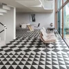 Carrelage Imitation Carreaux De Ciment 20x20 SCENARIO Tappeto 1 Nero - Les Carreaux de Jean