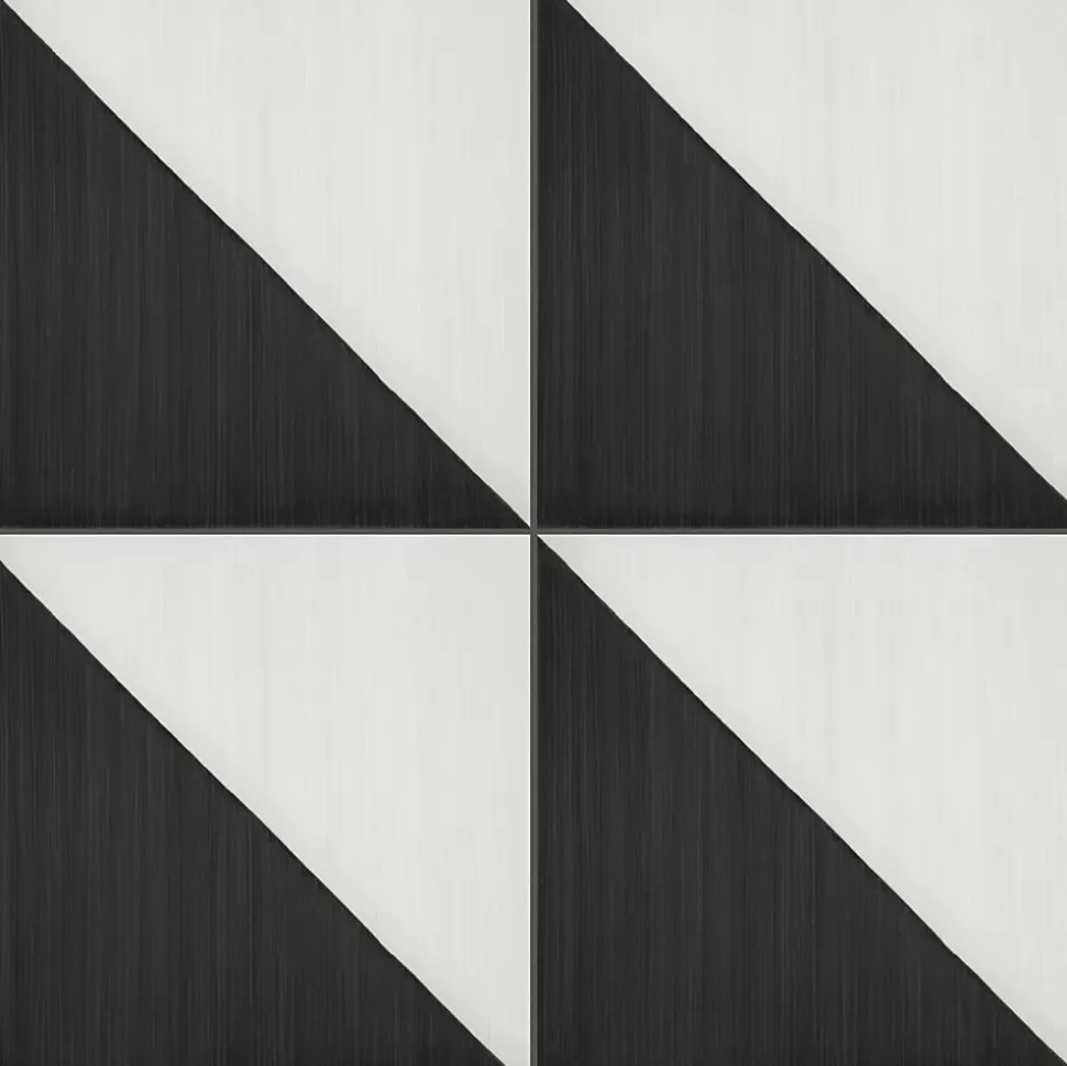 Carrelage Imitation Carreaux De Ciment 20x20 SCENARIO Tappeto 1 Nero - Les Carreaux de Jean
