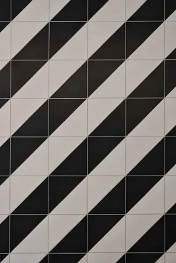 Carrelage Imitation Carreaux De Ciment 20x20 SCENARIO Tappeto 1 Nero - Les Carreaux de Jean