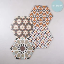 Carrelage interieur Imitation Carreaux de Ciment ANDALUSI MIX 28,5x33 - Les Carreaux de Jean
