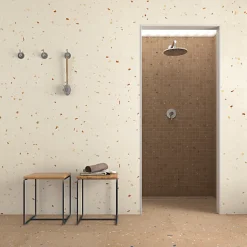 Carrelage mur effet béton blanc perlé 32x99 cm DANXIA-R BLANCO