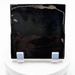 Carrelage mur effet zellige noir 10x10 cm MANACOR BLACK