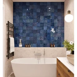 Carrelage mur effet zellige bejmat bleu 13,2x13,2 cm ARTISAN COLONIAL BLUE