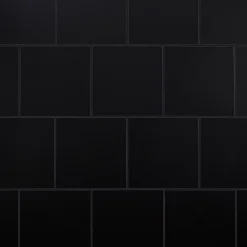 Carrelage mur et sol noir L.33 x l.33 cm x ép.8,5 mm, Pescaro