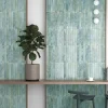 Carrelage Mur Intérieur Format allongé Bleu Brillant. Bali Aqua 5x40 cm