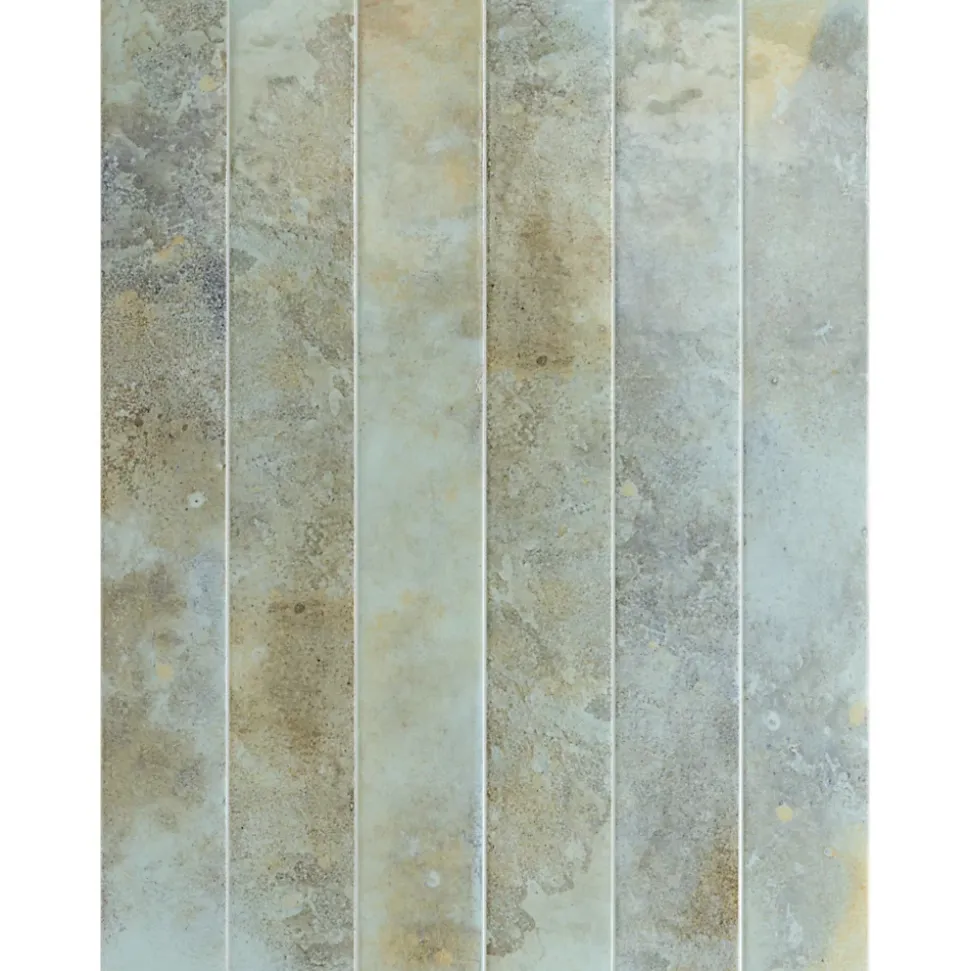 Carrelage Mur Intérieur Format allongé Bleu Brillant. Bali Aqua 5x40 cm