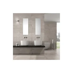 Carrelage mur moderne gris 25x75 cm MATERIKA GREY WALL -25x75cm
