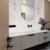 Carrelage mur Nair White Brillant 5x30. Format allongé