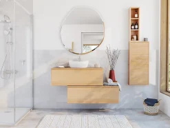 Carrelage mural blanc effet marbre L.40 x l.25 cm x ép.8,3 mm, Ideal Marble