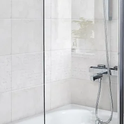 Carrelage mural blanc effet marbre L.40 x l.25 cm x ép.8,3 mm, Ideal Marble