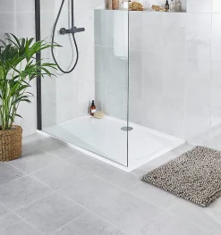 Carrelage mural blanc effet marbre L.40 x l.25 cm x ép.8,3 mm, Ideal Marble