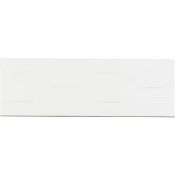 Carrelage mural blanc mat décor 3D L.60 x l.20 cm x ép.8,3 mm, Plain