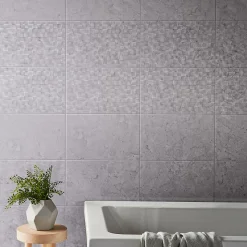 Carrelage mural effet marbre gris L.40 x l.25 cm x ép.8,3 mm, Ideal Marble