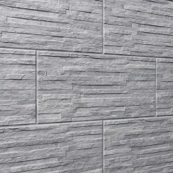 Carrelage mural gris décor pierre L.61,5 x l.30,8 cm x ép.8 mm, Shaded Slate