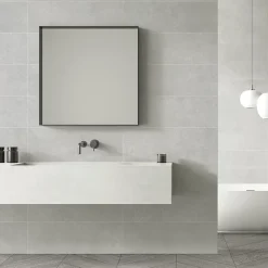 Carrelage mural gris Lille 25 x 75 cm