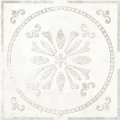Carrelage mural interieur effet carreau de ciment blanc et béton L.20 x l.20 cm x ép.8,2 mm, Koney