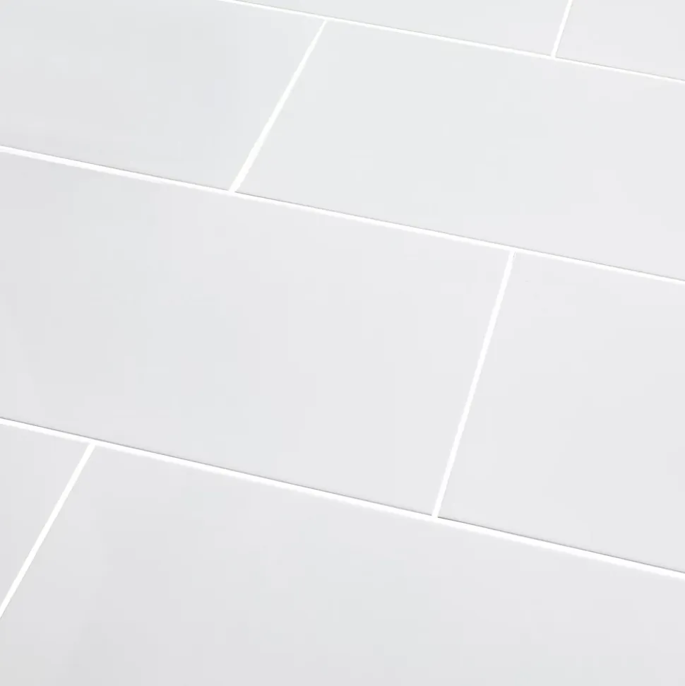 Carrelage mural intérieur blanc brillant L.60 x l.30 cm x ép.9 mm, Perouso