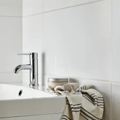 Carrelage mural intérieur blanc brillant L.60 x l.30 cm x ép.9 mm, Perouso