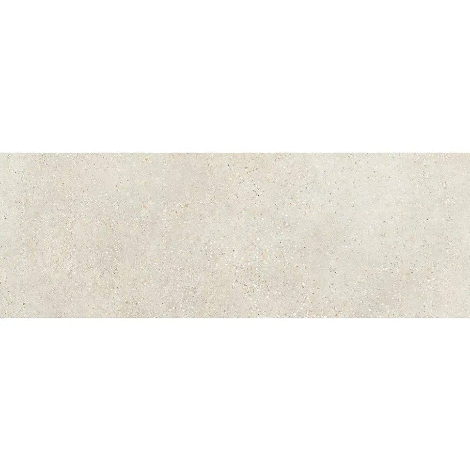 Carrelage mural intérieur effet béton blanc cassé L.90 x l.30 cm x ép.10,5 mm, Asphalt