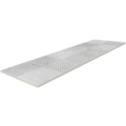 Carrelage mural intérieur effet béton gris décor carrés texturés L.90 x l.30 cm x ép.8 mm, Pavlos