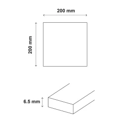 Carrelage mural intérieur blanc brillant L.20 x l.20 cm x ép.6,5 mm, Spezzia