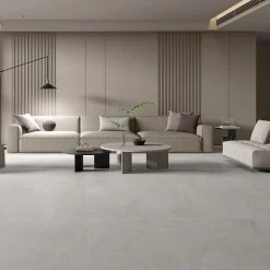 CARRELAGE PETROS CREAM EFFET PIERRE 120X60